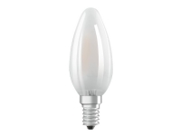OSRAM STAR CLASSIC B – LED-glödlampa med filament – form: B35 – glaserad finish – E14 – 4 W (motsvarande 40 W) – klass E – varmt vitt ljus – 2700 K