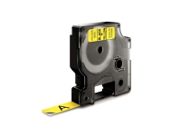 DYMO D1 - Selv-adhesiv - svart på gult - Rull (1,2 cm x 7 m) 1 kassett(er) merketape - for LabelMANAGER 100, 160, 210, 220, 260, 280, 300, 360, 420, Wireless PnP LabelPOINT 250 Papir & Emballasje - Markering - Etiketter og Teip