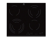 Electrolux EHF6343FOK – Keramisk häll – 4 kokplattor – Fördjupning – bredd: 56 cm – djup: 49 cm – med vinklad ram – svart
