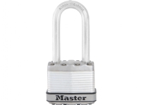 MASTER LOCK M1EURDLH, Tradisjonell, Nøkkellås, Bruk flere nøkler, Gjerde, Garage, Port, Shed, Oppbevaringsskap, Verktøy boks, Workshop, Sølv, Stål, Zink