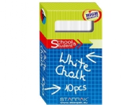 Starpak School chalk white, 10pcs (262682) Skole og hobby - Faste farger - Fargekritt til skolebruk