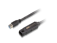 ATEN UE3310 – USB-förlängningskabel – USB typ A (hane) till USB typ A (hona) spärrad – USB 3.1 Gen1 – 10 m – aktiv – svart – för ATEN US3344I