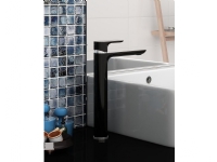 Gustavsberg Estetic etgrebs mat sort håndvaskarmatur uden bundventil - høj model