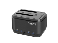 NATEC Kangaroo Dual, HDD, SSD, SATA, Serial ATA II, Serial ATA III, 2.5,3.5, 8 TB, USB 3.2 Gen 1 (3.1 Gen 1) Type-A, 5 Gbit/sek.