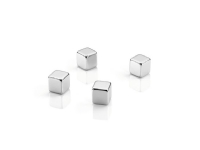 Dahle 95900, Whiteboard-magnet, Sølv, 10 mm, 10 mm, 10 mm, 4 stykker interiørdesign - Tilbehør - Magneter
