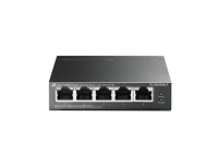 TP-Link TL-SG1005LP, Uhåndtert, Gigabit Ethernet (10/100/1000), Strøm over Ethernet (PoE), Kan monteres på vegg PC tilbehør - Nettverk - Switcher