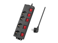 LogiLink LPS251, 1,5 m, Innendørs, Type F, Type F (CEE 7/4), IP20, 1,5 mm²