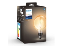 Philips Hue White Globe – LED-glödlampa med filament – form: G125 – E27 – 7 W (motsvarande 40 W) – mjukt vitt ljus – 2100 K – vit