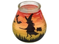 Lightbowl Halloween Bat &amp  Witch Brinntid 30 timmar Orange 1 st