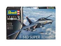 Revell Modellbausatz Flugzeug 1:72 - Grumman F-14D Super Tomcat im Maßstab 1:72, Level 3, originalgetreue Nachbildung mit vielen Details, 03960, 120 år Hobby - Modellbygging - Diverse