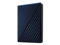 WD My Passport for Mac WDBA2F0040BBL - Hårddisk - krypterad - 4 TB - extern (bärbar) - USB 3.2 Gen 1 - 256-bit AES - midnatsblå