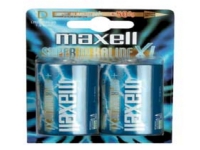 Maxell batterier, D (LR20), Alkalisk, 1,5V, 2-pk