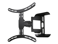 Hama FULLMOTION TV Wall Bracket 1 star XL – Monteringssats (väggfäste 2 väggplattskydd 4 kabelledare) – för TV – stål – svart – skärmstorlek: 23-56