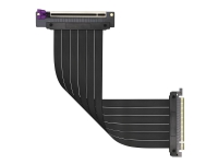 Cooler Master Riser Cable Ver. 2 - PCI Express x16-kabel - PCI Express (hona) vinklad till PCI Express (hane) - 30 cm - stigare - svart