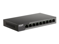 D-Link DSS 100E-9P - Switch - ikke-styrt - 8 x 10/100 (PoE) + 1 x 1000Base-T - stasjonær - PoE (92 W) PC tilbehør - Nettverk - Switcher
