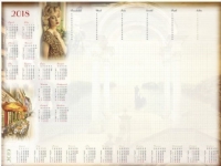 Bilde av Biuwar Kalender B3 Med Stripe, Kvinne (t-2-b3-2)