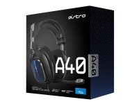 ASTRO A40 TR - For PS4 - hodesett - full størrelse - kablet - 3,5 mm jakk - svart, blå Gaming - Headset og streaming - Hodesett