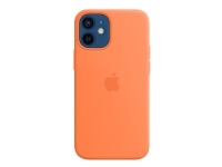 Apple - Baksidedeksel for mobiltelefon - med MagSafe - silikon - kumquat - for iPhone 12 mini Tele & GPS - Mobilt tilbehør - Deksler og vesker