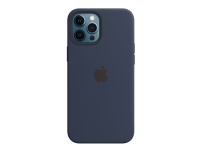 Apple – Baksidesskydd för mobiltelefon – med MagSafe – silikon – mörkblå – för iPhone 12 Pro Max