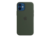 Apple - Baksidedeksel for mobiltelefon - med MagSafe - silikon - kyprosgrønn - for iPhone 12 mini Tele & GPS - Mobilt tilbehør - Deksler og vesker