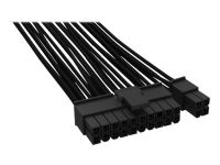 be quiet! CB-6620 - Strømkabel - 24 pin ATX (20+4) - 61 cm - svart PC tilbehør - Kabler og adaptere - Strømkabler