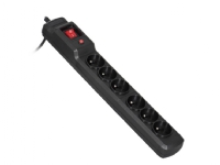 Activejet COMBO 6GN 5M, 5 m, 6 AC-utganger, Innendørs, Type E, Type E, Plastikk