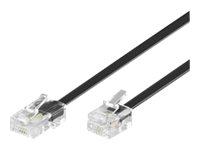 MicroConnect – Telefonkabel – RJ-45 (4-stifts) (hane) till RJ-11 (hane) – 6 m – svart