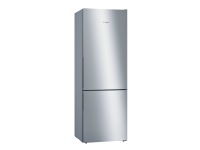 Bosch Serie | 6 KGE49AICA – Kylskåp/frys – bottenfrysskåp – bredd: 70 cm – djup: 65 cm – höjd: 201 cm – 419 liter – Klass C – rostfritt stål