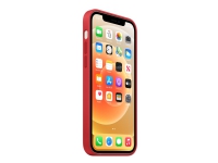 Apple - (PRODUCT) RED - baksidedeksel for mobiltelefon - med MagSafe - silikon - rød - for iPhone 12, 12 Pro Tele & GPS - Mobilt tilbehør - Deksler og vesker