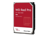 WD Red Pro WD161KFGX - Harddisk - 16 TB - intern - 3.5 - SATA 6Gb/s - 7200 rpm - buffer: 512 MB PC-Komponenter - Harddisk og lagring - Interne harddisker