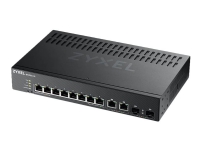 Zyxel GS2220-10 - Switch - Administrert - 8 x 10/100/1000 + 2 x combo Gigabit SFP - rackmonterbar, veggmonterbar PC tilbehør - Nettverk - Switcher