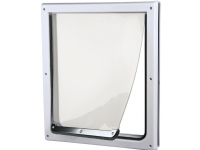 Trixie 2-Way dog flap with tunnel XS-S: 25 × 29 cm white