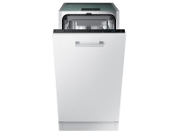 Samsung DW50R4050BB, Fullstendig innebygget, Slimline (45 cm), Hvit, Blå, Skuff, Rustfritt stål Hvitevarer - Oppvaskemaskiner - Smal oppvaskmaskin (45 cm.)