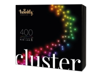 Twinkly Cluster 400 Multicolor RGB LED-er - 6 meter/400 lys Smart hjem - Smart belysning - Smarte lamper - Lette lenker