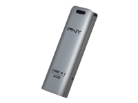 PNY Elite Steel - USB-flashstasjon - 64 GB - USB 3.1 PC-Komponenter - Harddisk og lagring - USB-lagring