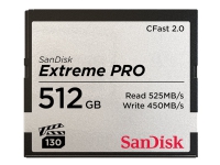 SanDisk Extreme Pro - Flashminnekort - 512 GB - CFast 2.0 Tele & GPS - Mobilt tilbehør - Minnekort