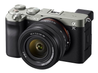 Sony a7C ILCE-7CL - Digitalkamera - speilløst - 24.2 MP - Full Frame - 4K / 30 fps - 2.1optisk x-zoom 28 - 60 mm-linse - Wi-Fi, NFC, Bluetooth - sølv Foto og video - Digitale kameraer - Speilløst systemkamera