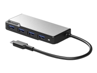 Alogic USB-C Fusion SWIFT 4-in-1 Hub – Hubb – 4 x SuperSpeed USB 3.0 – skrivbordsmodell