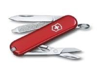 Victorinox Classic SD, Klappkniv uten lås, Multiverktøyskniv, Cellidor, ABS syntetisk, Rød, Rustfritt stål, 7 verktøy Verktøy & Verksted - Håndverktøy - Kniver
