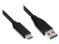 Gode tilkoblinger tilkoblingskabel 5m USB 3.0 USB-C til USB 3.0 A svart PC tilbehør - Kabler og adaptere - Skjermkabler