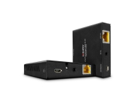 Lindy 38205 3840 x 2160 pixlar Sändare och mottagare för AV-utrustning 50 m Kabel Svart HDCP