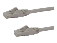 StarTech.com 3m CAT6 Ethernet Cable, 10 Gigabit Snagless RJ45 650MHz 100W PoE Patch Cord, CAT 6 10GbE UTP Network Cable w/Strain Relief, Grey, Fluke Tested/Wiring is UL Certified/TIA - Category 6 - 24AWG (N6PATC3MGR) - Koblingskabel - RJ-45 (hann) til RJ-