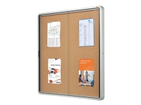 Nobo - Innbygd oppslagstavle - veggmonterbar - 12 x A4 - kork - kork Papir & Emballasje - Skilting - Oppslagsskap & infotavler