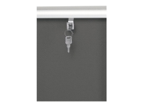 Nobo – Innesluten anslagstavla – väggmonterbar – 965 x 665 mm – A1 – fält – grå – aluminiumram