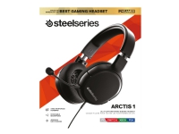 SteelSeries Arctis 1 - Headset - fullstorlek - 2,4 GHz - kabelansluten - 3,5 mm kontakt, USB-C - för Sony PlayStation 5
