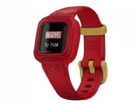 Bilde av Garmin Vivofit Jr. 3 - Marvel Iron Man - Aktivitetssporer Med Bånd - Silikon - Rød - Håndleddstørrelse: 130-175 Mm - Bluetooth - 25 G