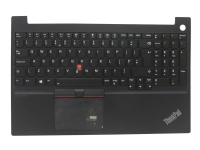 Lenovo – Ersättningstangentbord för bärbar dator – med Trackpoint – bakgrundsbelyst – QWERTY – brittisk – svart – FRU – för ThinkPad E15 20RD 20RE