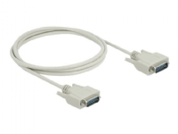 Delock - Seriell kabel - DB-15 (hann) til DB-15 (hann) - 2 m - tommelskruer - beige PC tilbehør - Kabler og adaptere - Datakabler