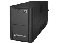 PowerWalker VI 650 SE – UPS – AC 220/230/240 V – 360 Watt – 600 VA – 7 Ah – USB – utgångskontakter: 2 – svart