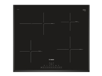Bosch Serie | 6 PIF651FB1E – Induktionshäll – 4 kokplattor – Fördjupning – bredd: 56 cm – djup: 49 cm – svart – med fasade sidor – med fasad framsida – svart